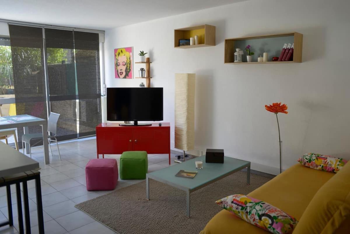 F3 Climatise-Terrasse 30 M2- Parking-Antigone Appartement Montpellier Buitenkant foto